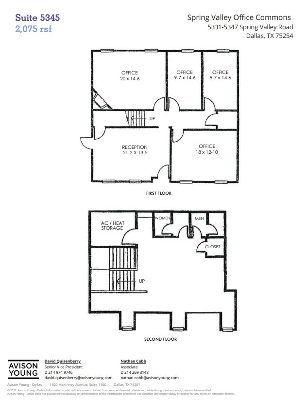 5331-5335 Spring Valley Rd, Dallas, TX à louer Plan d’étage– Image 1 sur 1