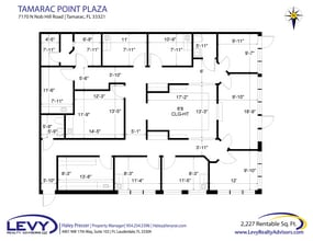 7118-7170 N Nob Hill Rd, Tamarac, FL à louer Plan d’étage– Image 2 sur 2
