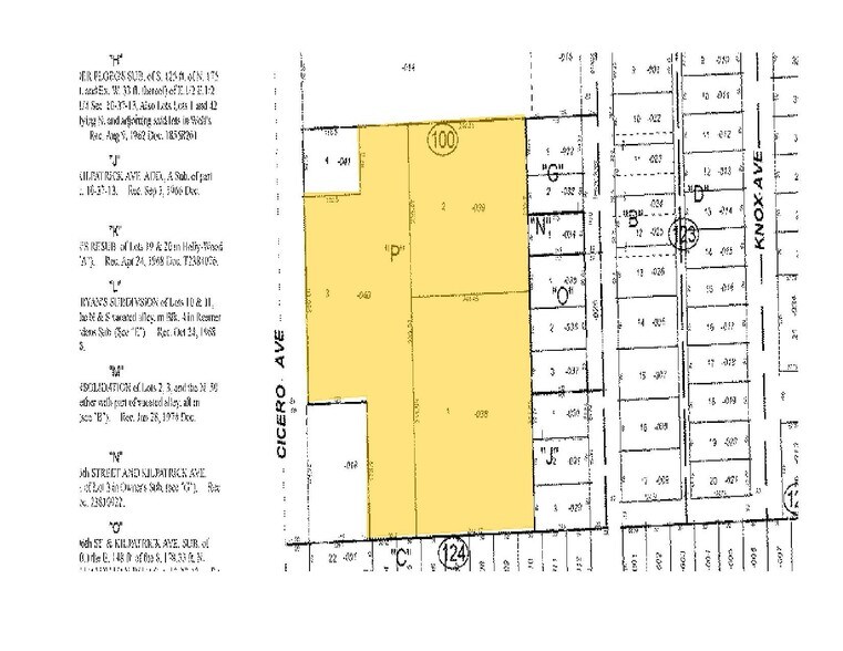 9625-9633 S Cicero Ave, Oak Lawn, IL à louer - Plan cadastral – Image 2 sur 4