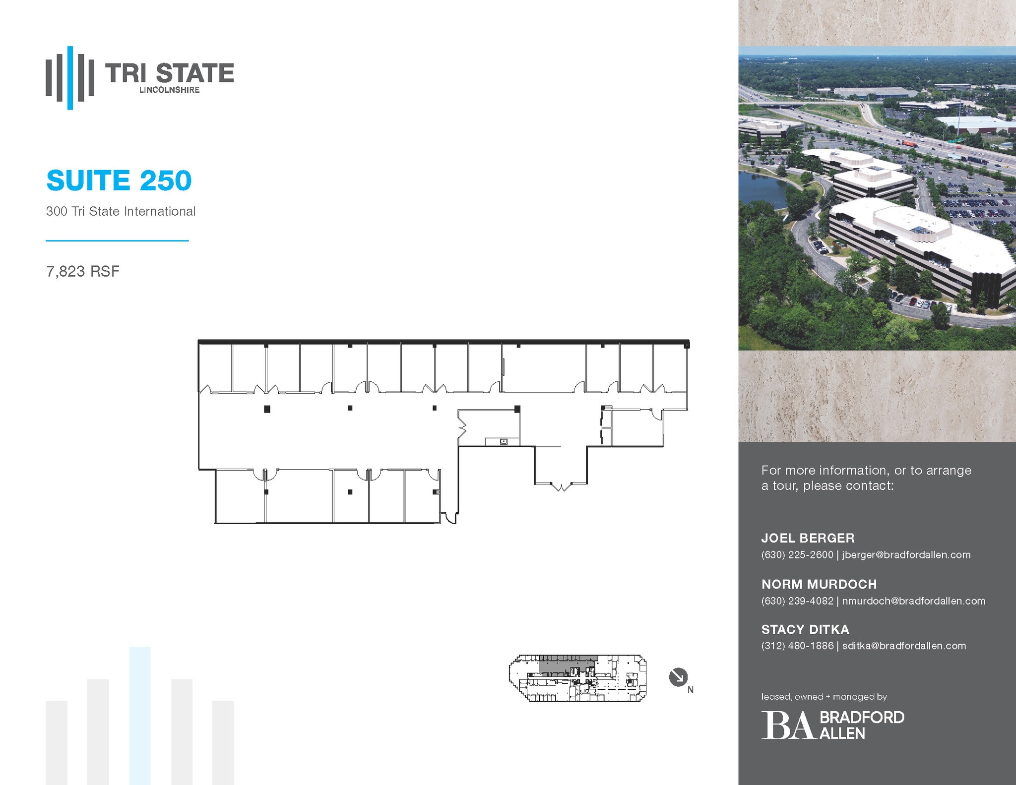 300 Tri State International, Lincolnshire, IL à louer Plan d’étage– Image 1 sur 1