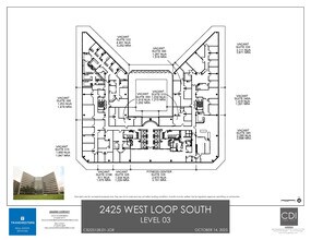 2425 West Loop South, Houston, TX à louer Plan d’étage– Image 1 sur 1