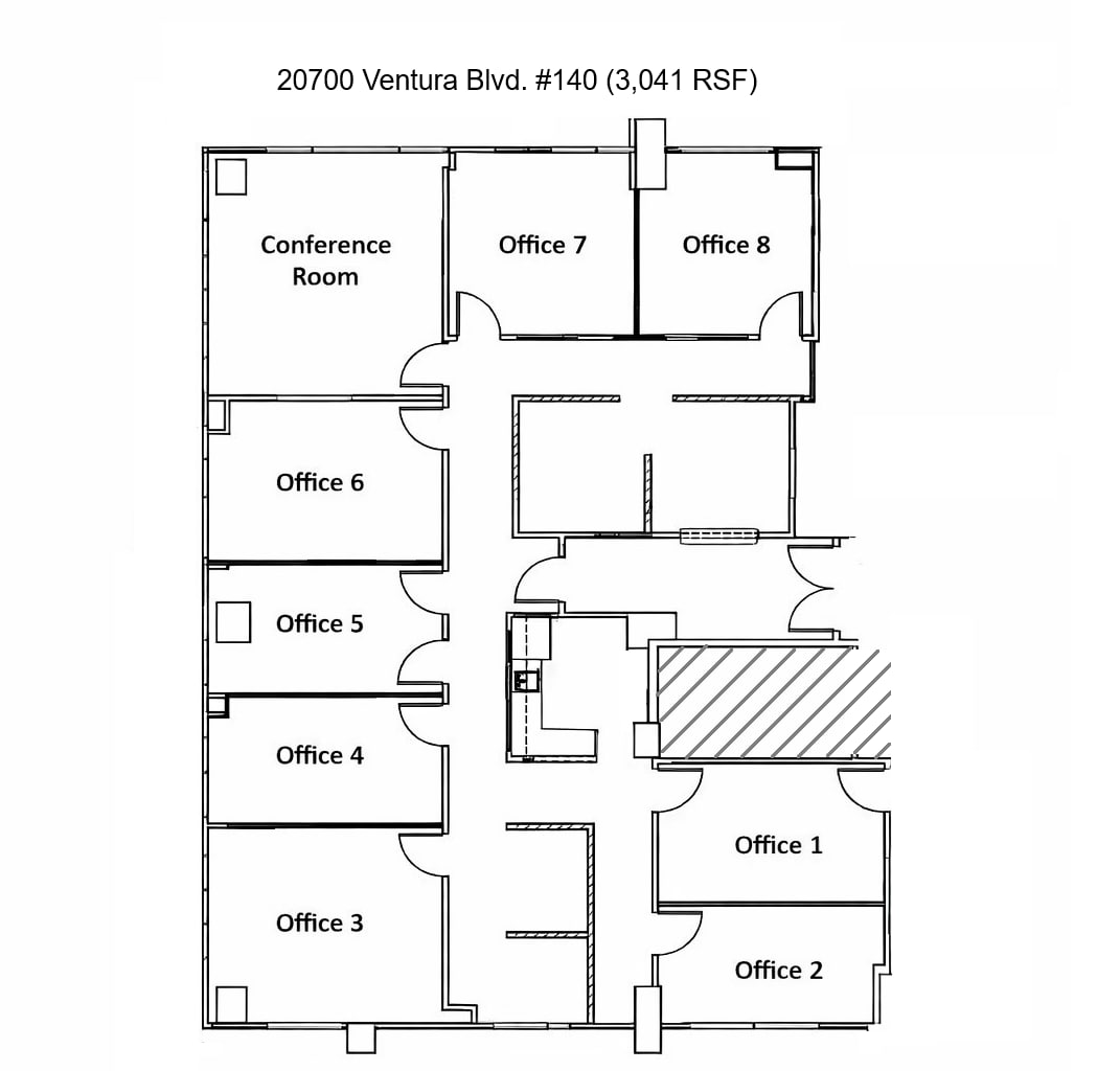 20700 Ventura Blvd, Woodland Hills, CA à louer Plan d’étage– Image 1 sur 1