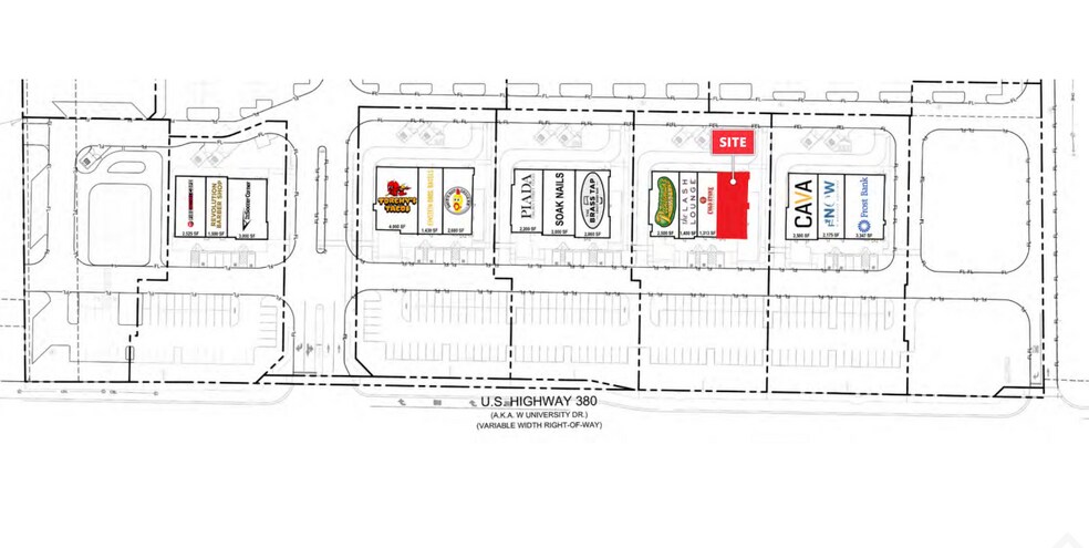 4000 W University Dr, McKinney, TX à louer - Plan de site – Image 2 sur 5