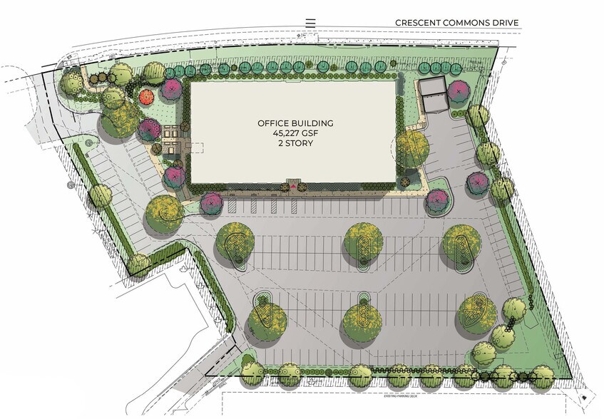155 Crescent Commons, Cary, NC à louer - Photo de l’immeuble – Image 2 sur 3