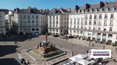 Nantes, LA - Vue aérienne vue de carte
