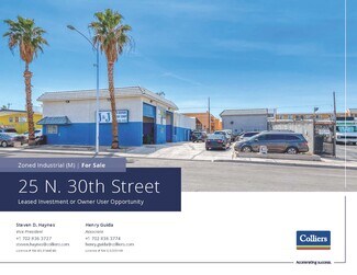 Plus de détails pour 25 N 30th St, Las Vegas, NV - Industriel/Logistique à vendre