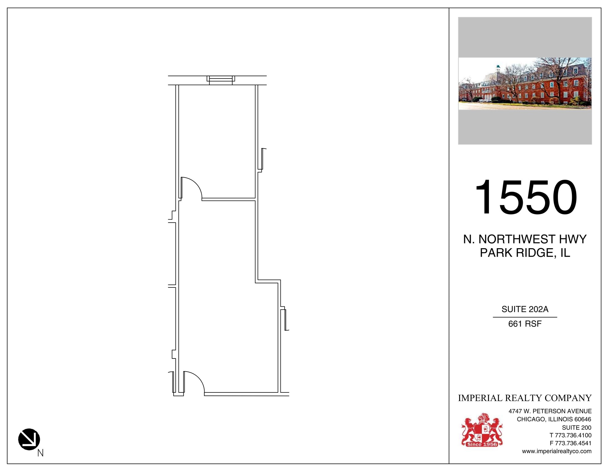 1550 N Northwest Hwy, Park Ridge, IL à louer Plan de site– Image 1 sur 1