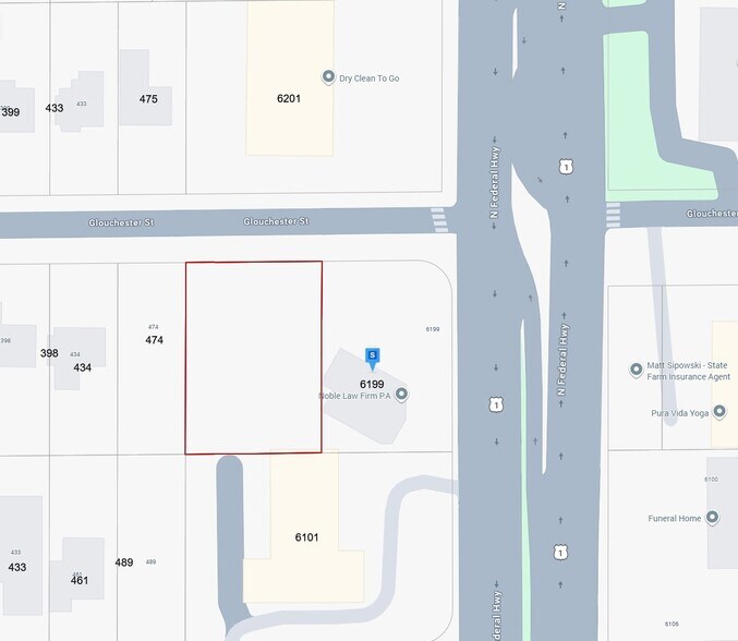 6199 N Federal Hwy, Boca Raton, FL à vendre - Plan cadastral – Image 1 sur 1
