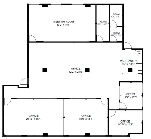 1312 Blanshard St, Victoria, BC à louer Plan d’étage– Image 1 sur 1