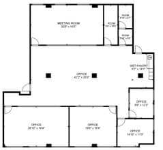 1312 Blanshard St, Victoria, BC à louer Plan d’étage– Image 1 sur 1