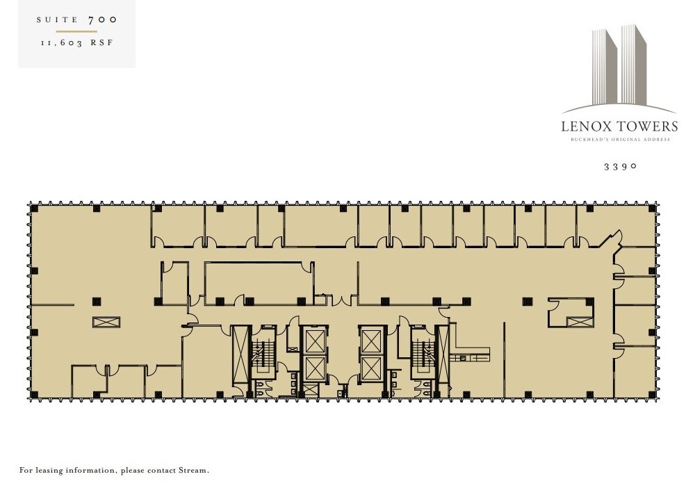 3400 Peachtree Rd NE, Atlanta, GA à louer Plan d’étage– Image 1 sur 1