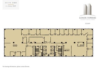 3400 Peachtree Rd NE, Atlanta, GA à louer Plan d’étage– Image 1 sur 1