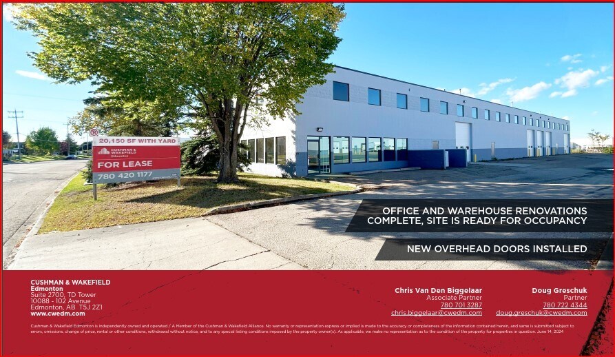 9550 45th Ave NW, Edmonton, AB à louer - Photo de l’immeuble – Image 1 sur 9