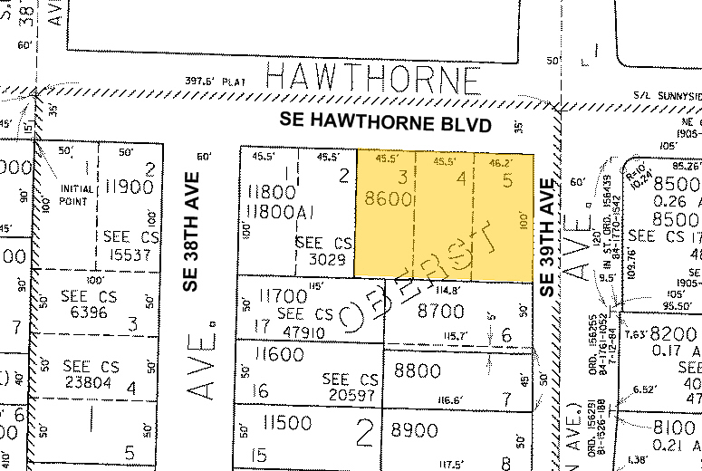 3862 Se Hawthorne Blvd, Portland, OR à louer - Plan cadastral – Image 2 sur 29