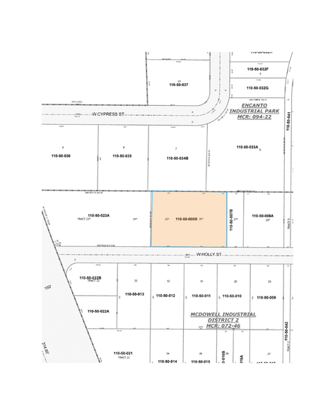 2336 W Holly St, Phoenix, AZ à louer - Plan cadastral – Image 1 sur 1