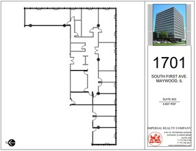 1701 S 1st Ave, Maywood, IL à louer Plan d’étage– Image 2 sur 2