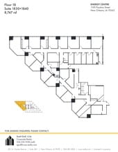 1100 Poydras St, New Orleans, LA à louer Plan de site– Image 1 sur 1