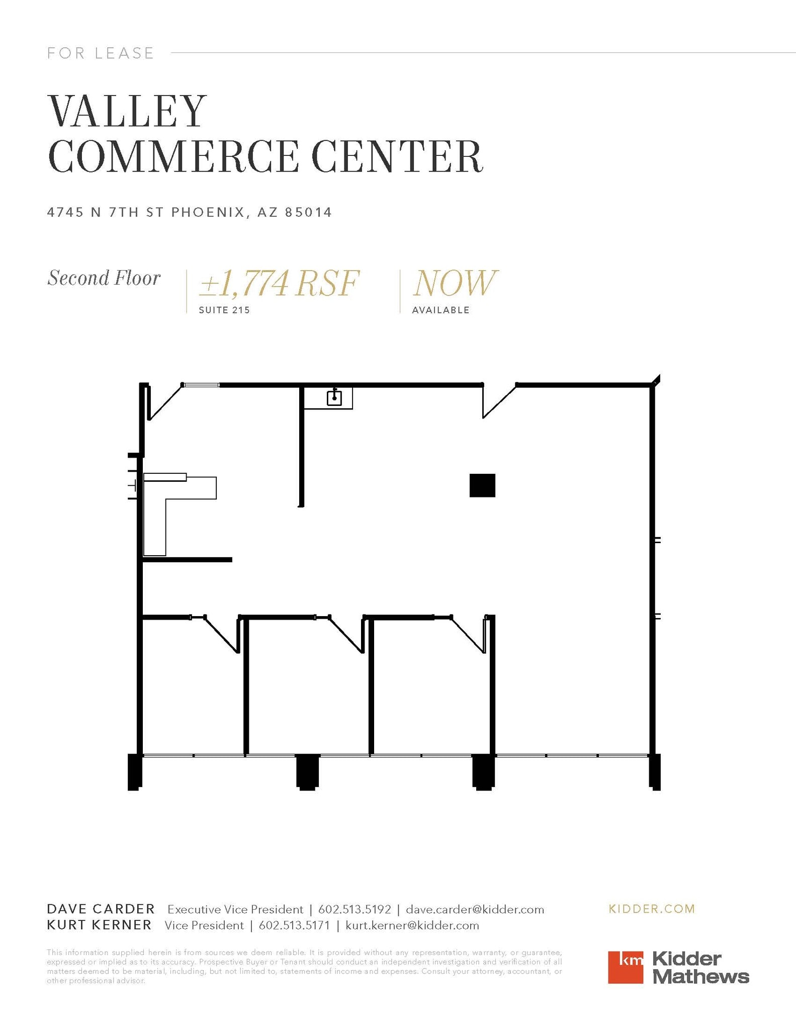 4745 N 7th St, Phoenix, AZ à louer Plan d’étage– Image 1 sur 1
