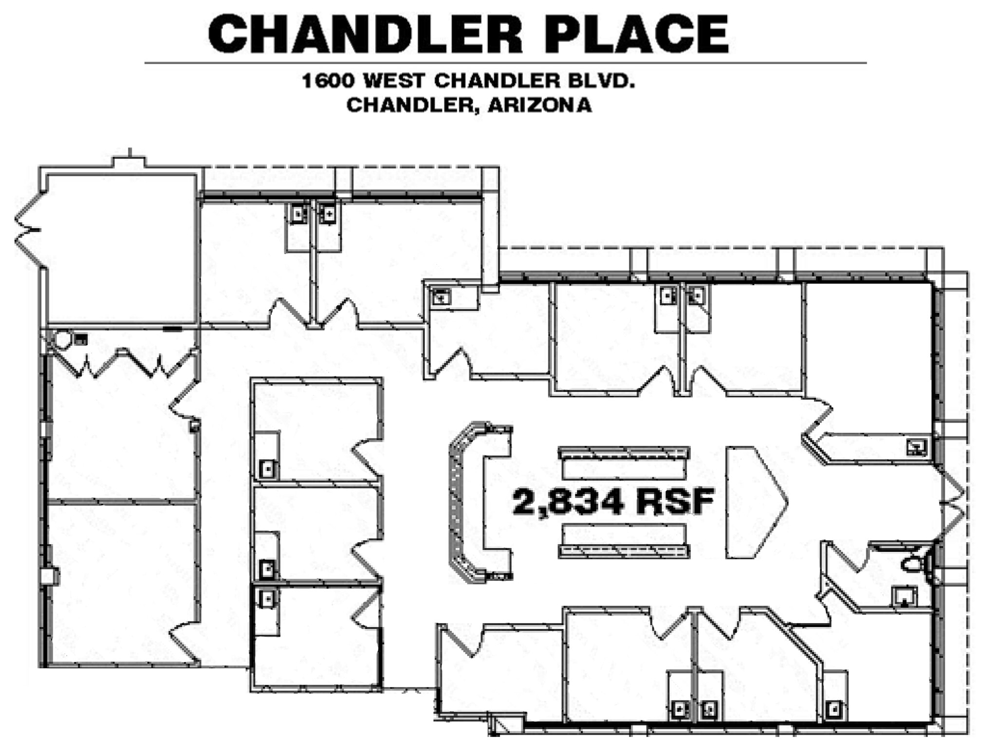 1600 W Chandler Blvd, Chandler, AZ à louer Plan d’étage– Image 1 sur 1