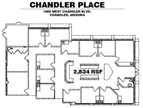 1600 W Chandler Blvd, Chandler, AZ à louer Plan d’étage– Image 1 sur 1