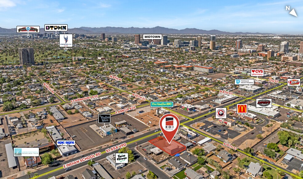 1016 E Indian School Rd, Phoenix, AZ à vendre - Photo principale – Image 1 sur 8