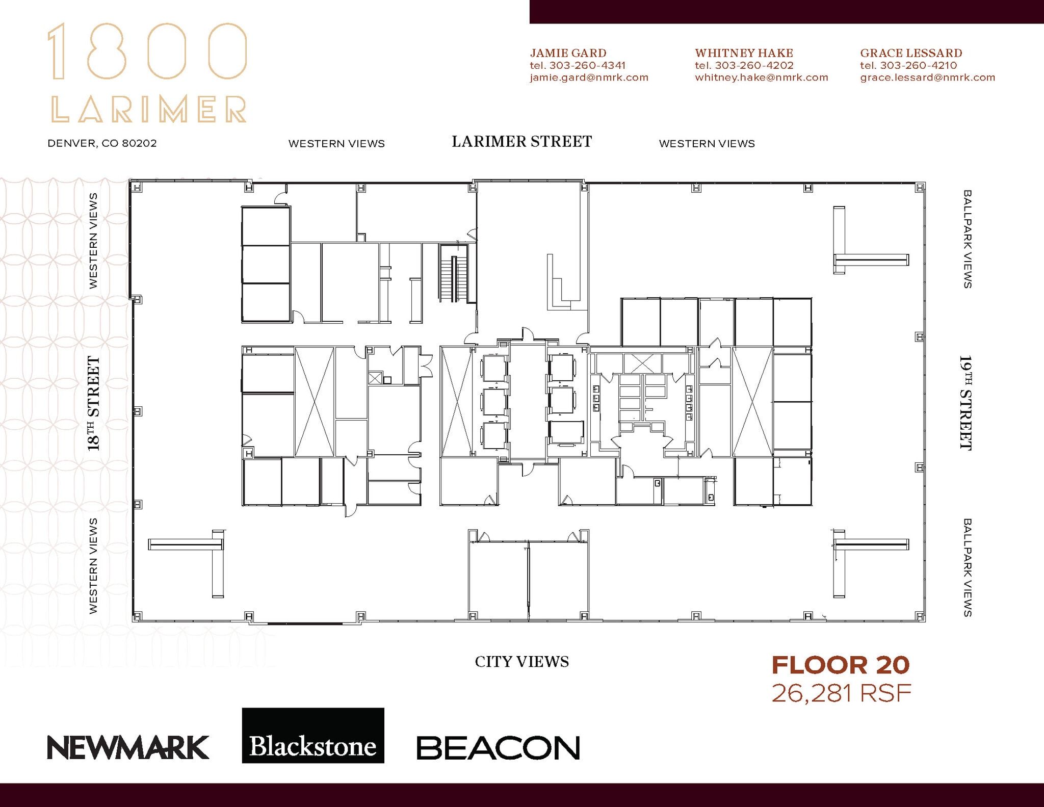 1800 Larimer St, Denver, CO à louer Plan d’étage– Image 1 sur 1