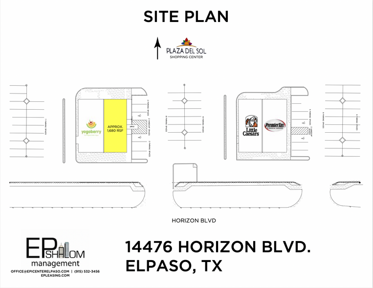 14476 Horizon Blvd, El Paso, TX à louer - Plan de site – Image 2 sur 4