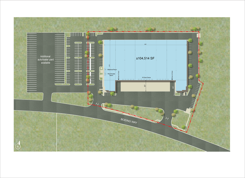 1513 Boeing, Stockton, CA à louer - Plan de site – Image 2 sur 2