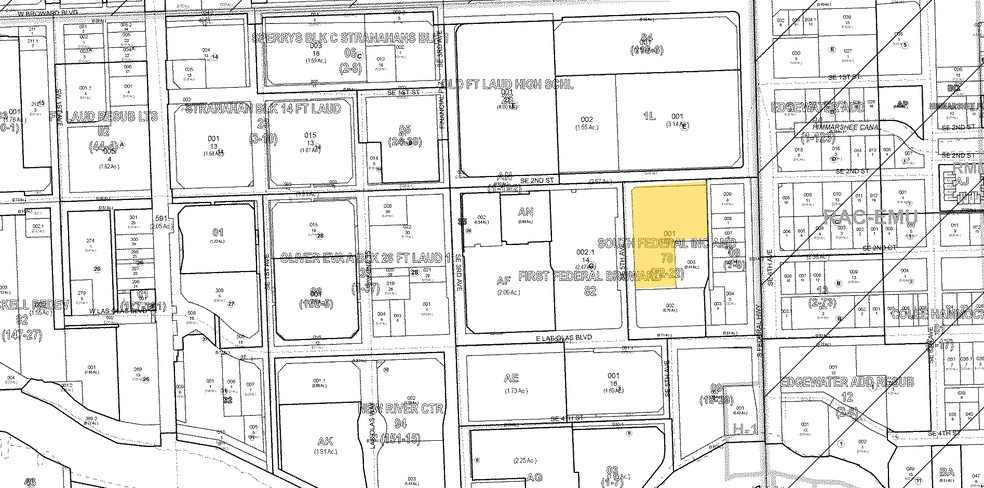 501 E Las Olas Blvd, Fort Lauderdale, FL à louer - Plan cadastral – Image 1 sur 1