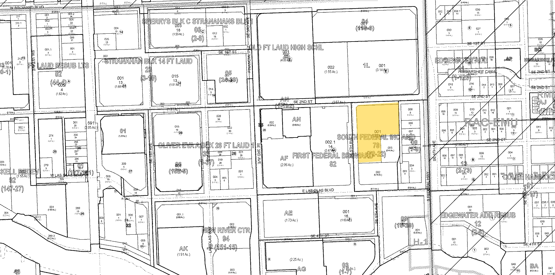 501 E Las Olas Blvd, Fort Lauderdale, FL à louer Plan cadastral– Image 1 sur 2