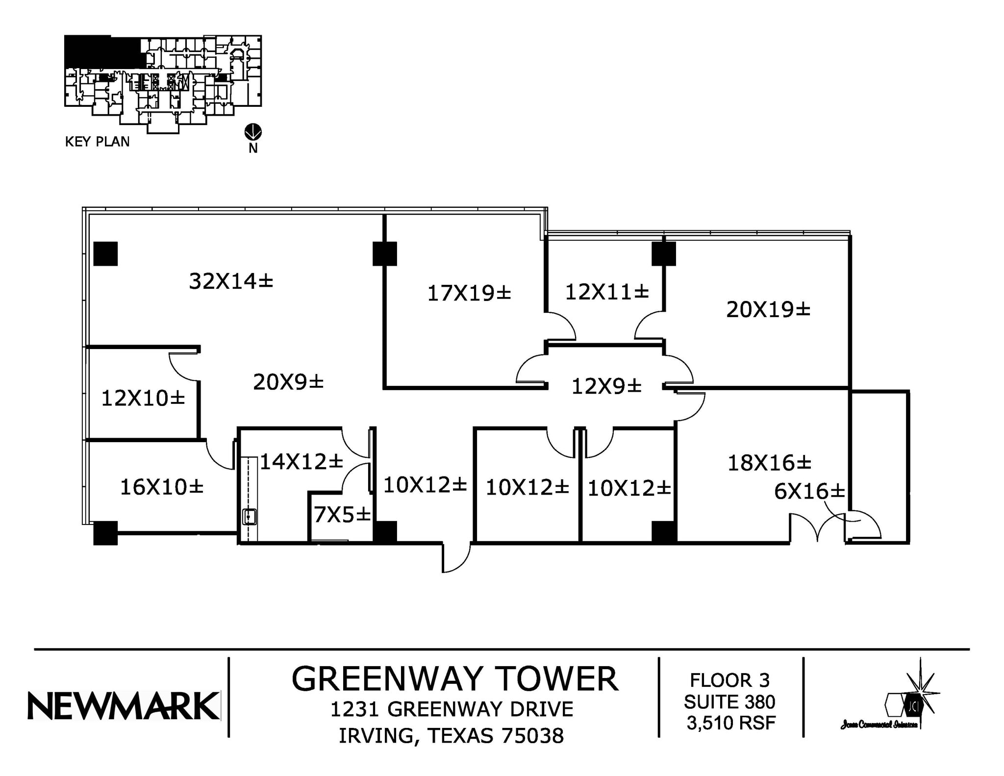 1231 Greenway Dr, Irving, TX à louer Plan d’étage– Image 1 sur 1