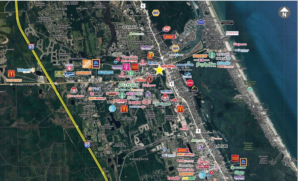 lytle avenue Ave, New Smyrna Beach, FL à louer - Aérien – Image 3 sur 3