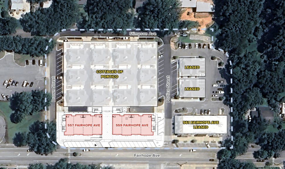 557 Fairhope Ave, Fairhope, AL à louer - Plan de site – Image 2 sur 5