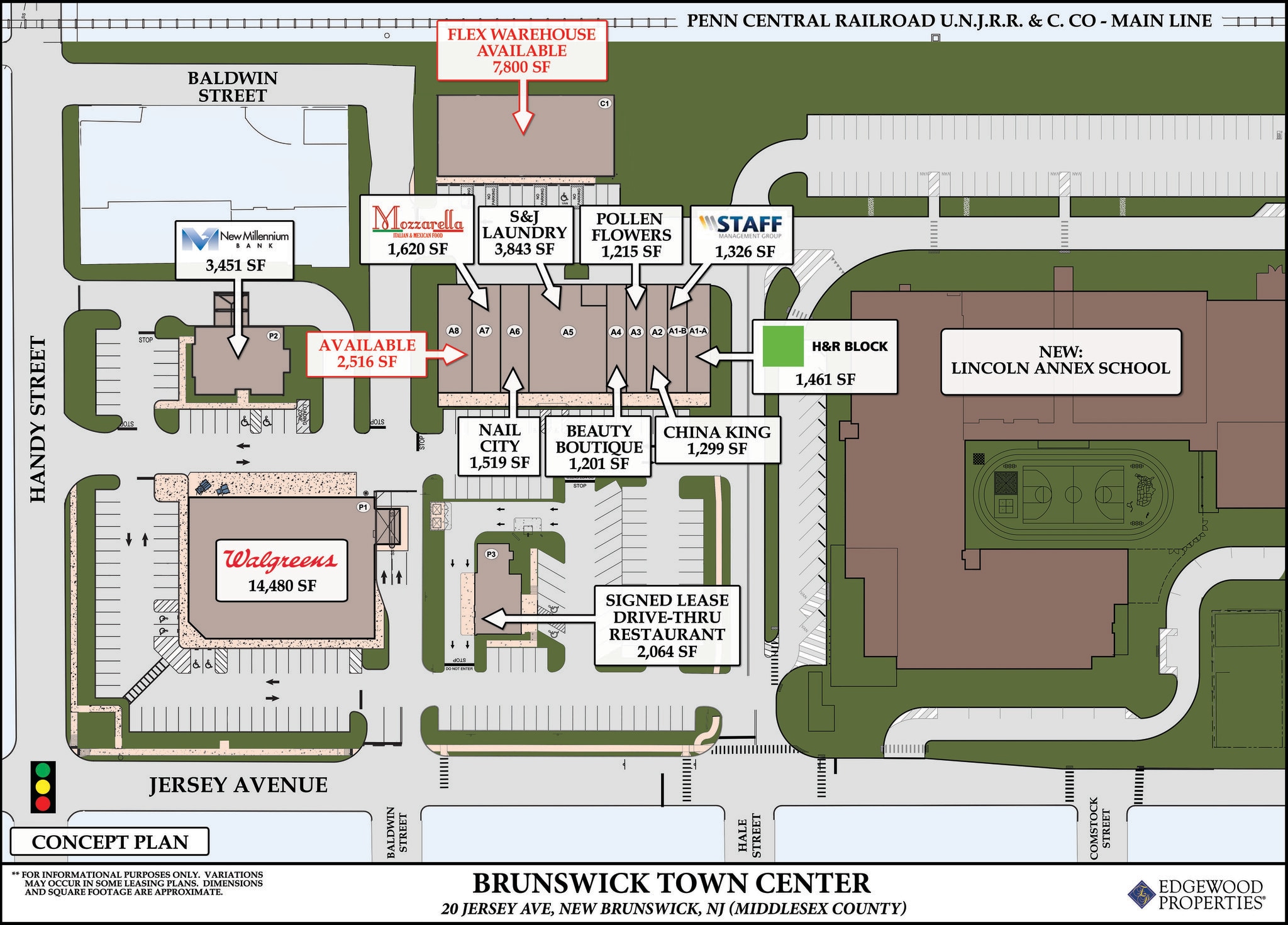 20-50 Jersey Ave, New Brunswick, NJ à louer Plan de site– Image 1 sur 1