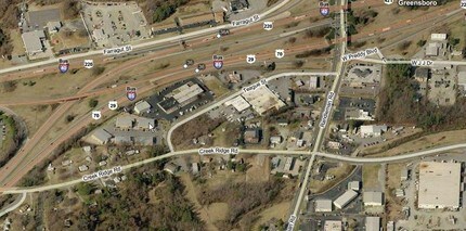 516 Teague St, Greensboro, NC - VUE AÉRIENNE vue de carte