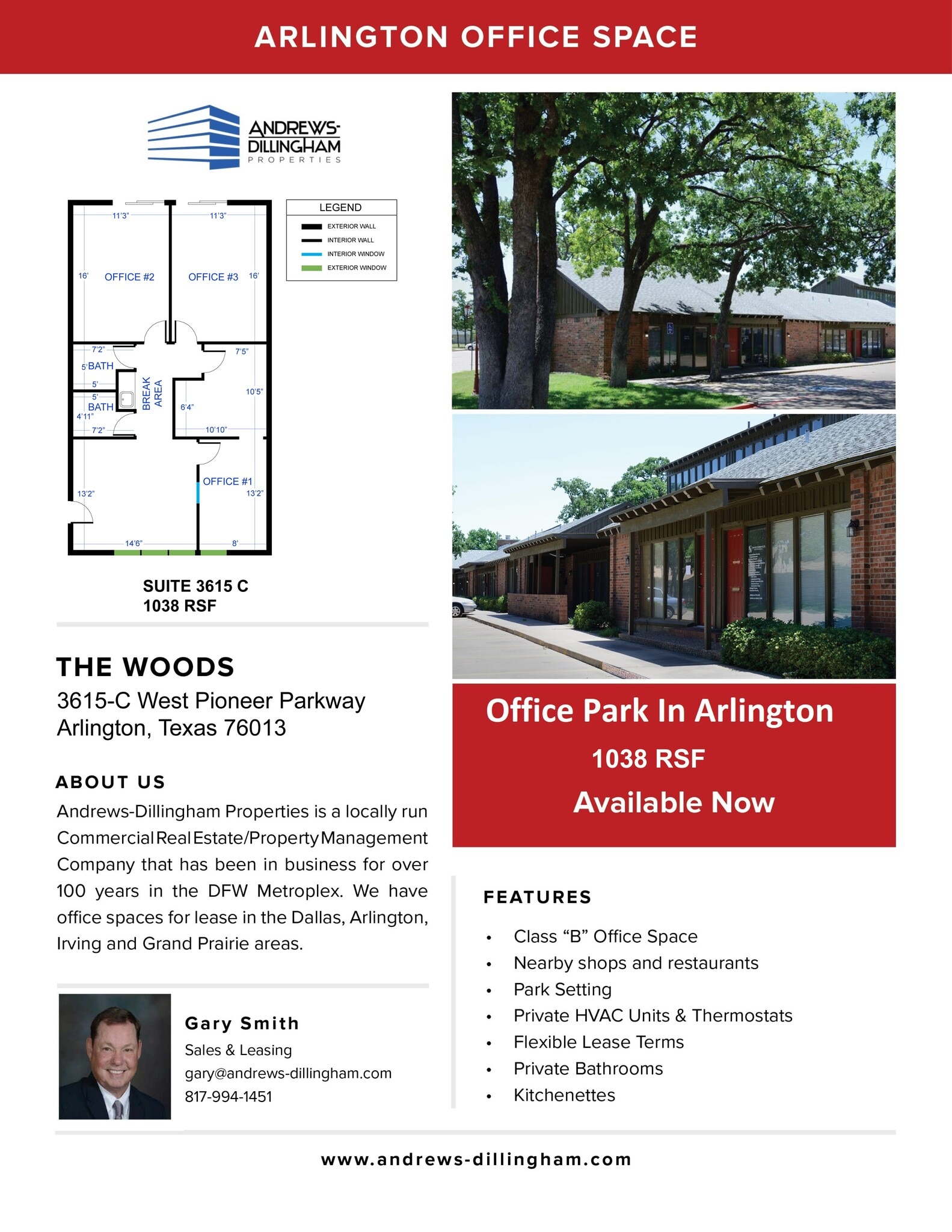 3603-3617 W Pioneer Pky, Arlington, TX à louer Plan d’étage– Image 1 sur 1