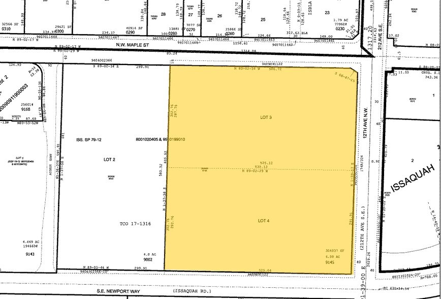 1045-1145 12th Ave, Issaquah, WA à louer - Plan cadastral – Image 3 sur 3