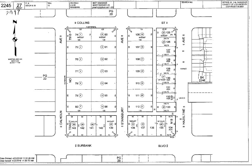 5655 Hazeltine Ave, Van Nuys, CA à vendre - Plan cadastral – Image 2 sur 21