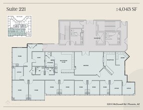 320 E McDowell Rd, Phoenix, AZ à louer Plan d’étage– Image 1 sur 1