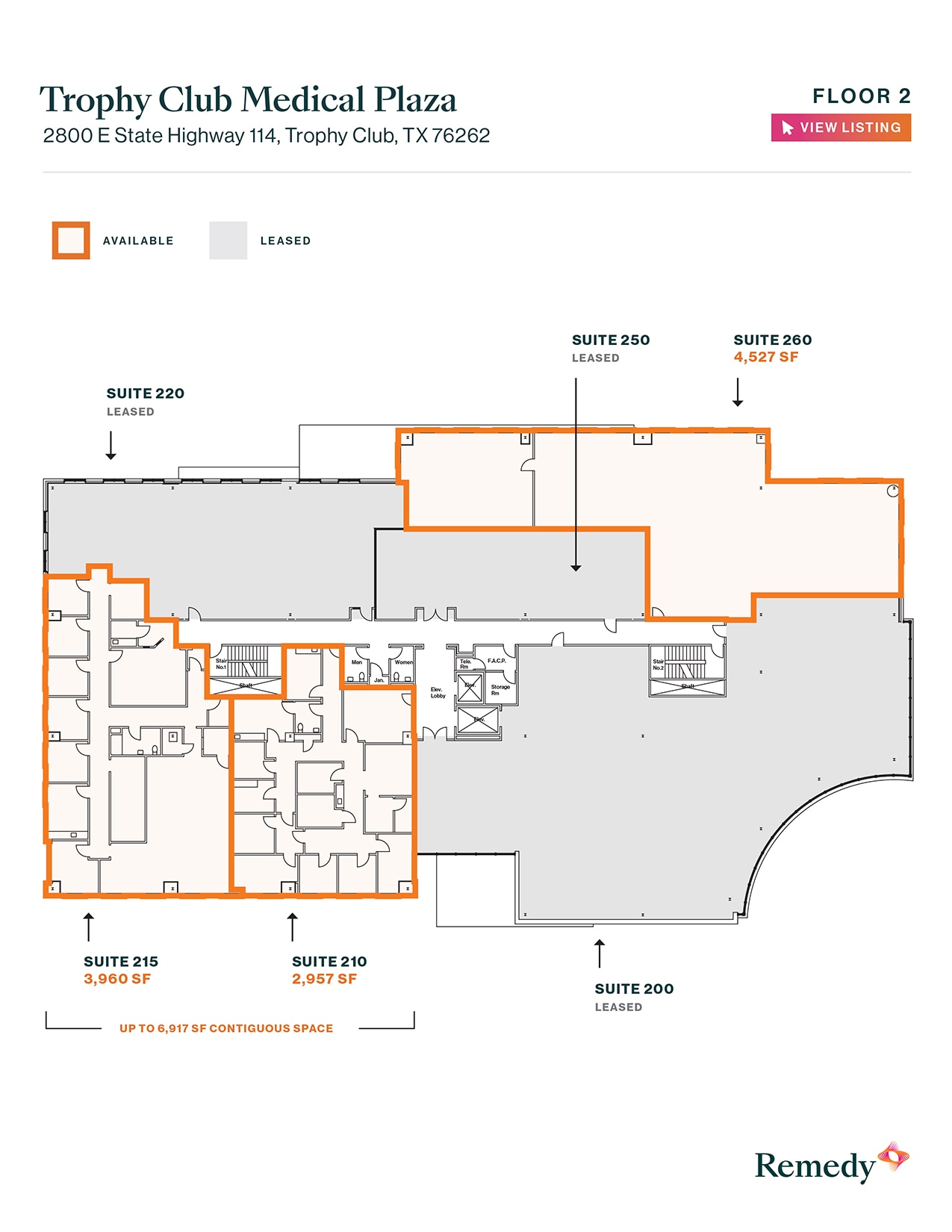 2800 E State Highway 114, Trophy Club, TX à louer Plan d’étage– Image 1 sur 1