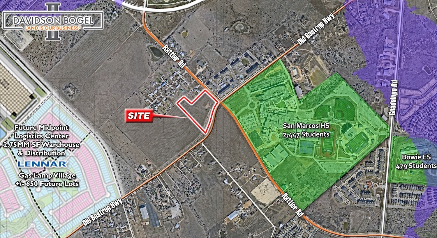 SWC - Old Bastrop Rd. & Rattler Rd., San Marcos, TX à vendre Photo principale– Image 1 sur 3