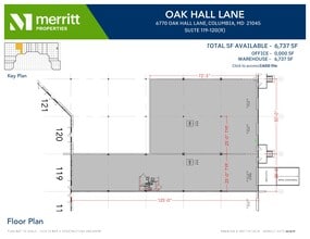 6770 Oak Hall Ln, Columbia, MD à louer Plan d’étage– Image 1 sur 1