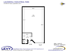 3700-3798 NW 16th St, Lauderhill, FL à louer Plan d’étage– Image 2 sur 2