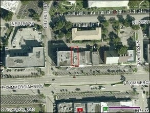 2457-2459 E Commercial Blvd, Fort Lauderdale, FL - VUE AÉRIENNE  vue de carte
