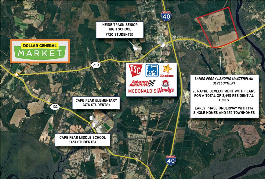 Hwy 210 & Little Kelly Road, Rocky Point, NC à vendre - Photo de l’immeuble – Image 2 sur 2