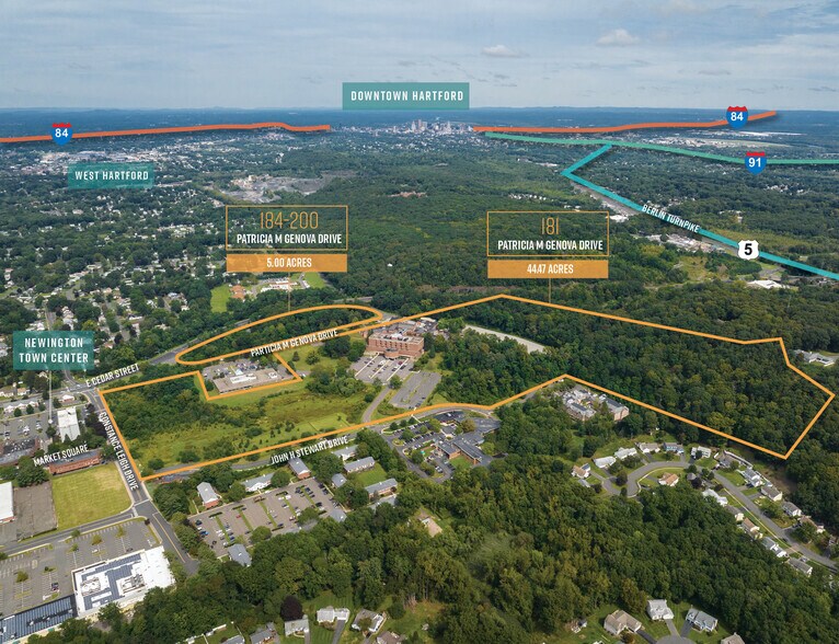 181 Patricia M Genova Dr, Newington, CT à vendre - Aérien – Image 2 sur 2