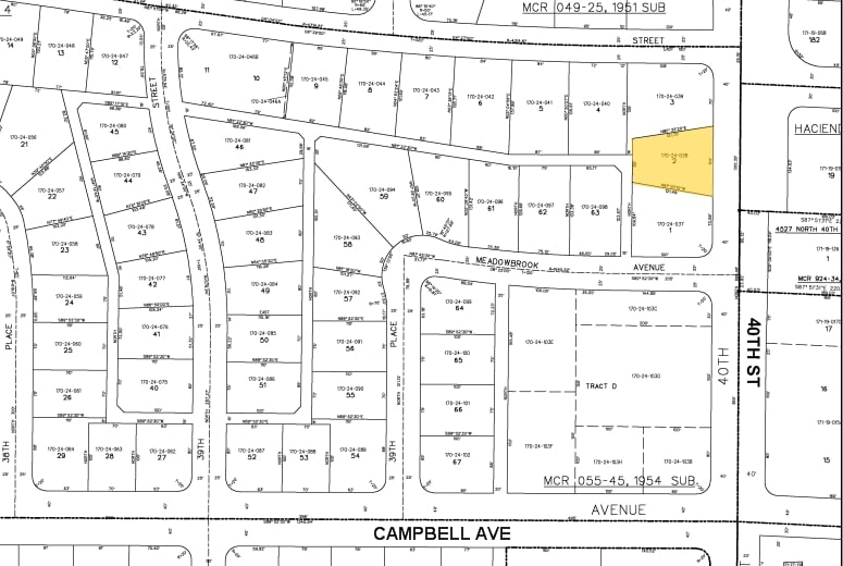 4538 N 40th St, Phoenix, AZ à louer - Plan cadastral – Image 2 sur 2