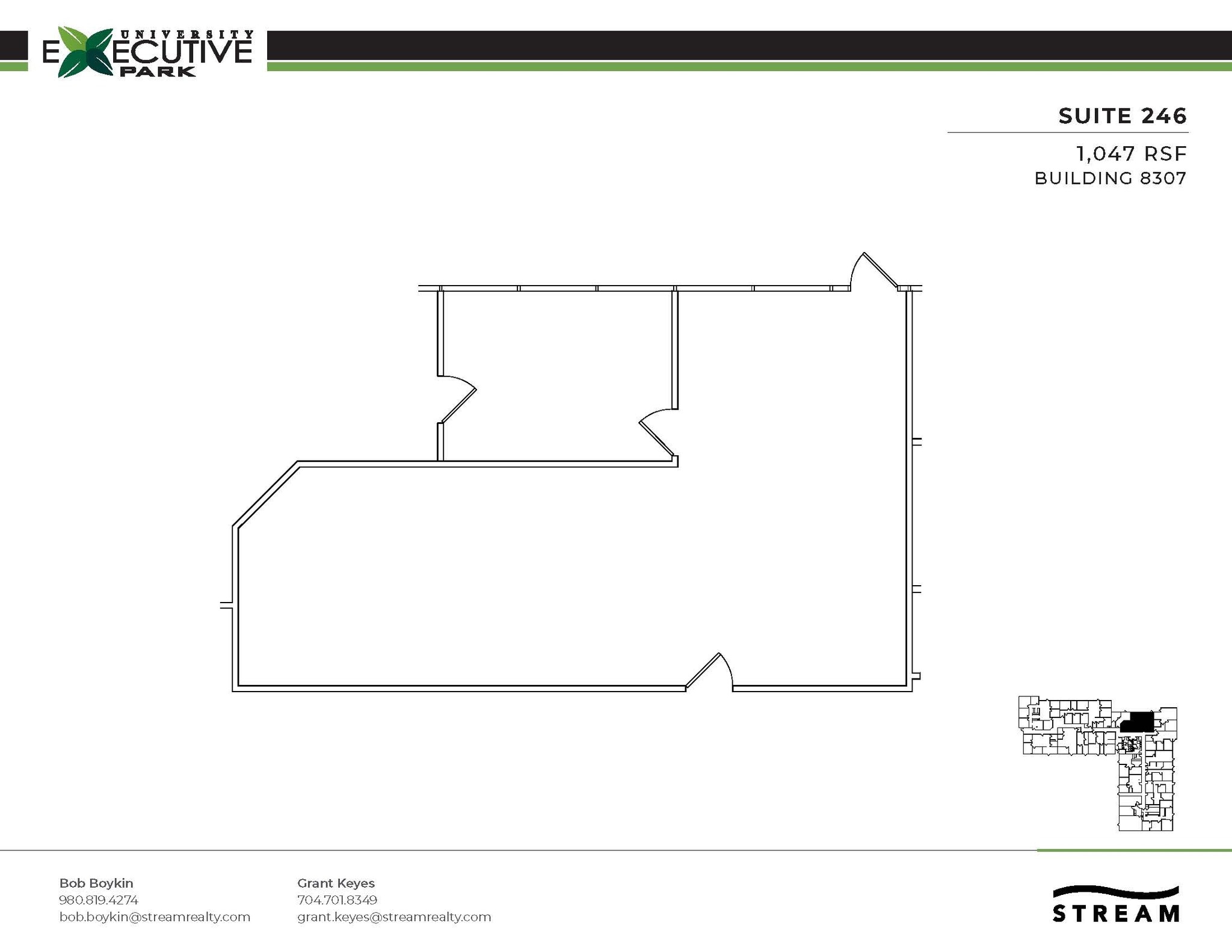 301 McCullough Dr, Charlotte, NC à louer Plan d’étage– Image 1 sur 1