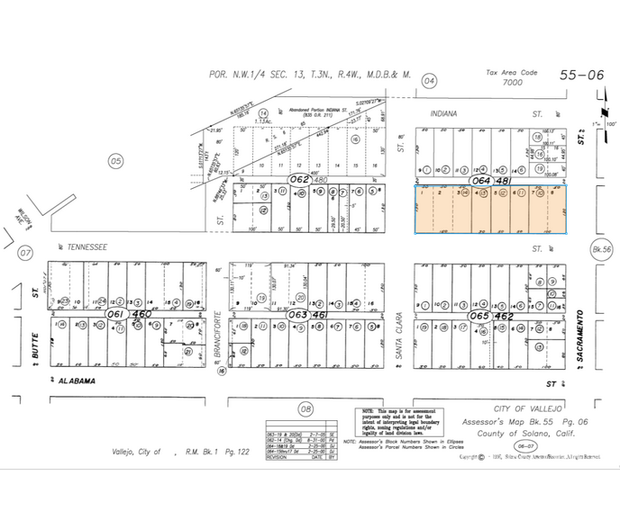 200 Tennessee St, Vallejo, CA à vendre - Plan cadastral – Image 1 sur 1