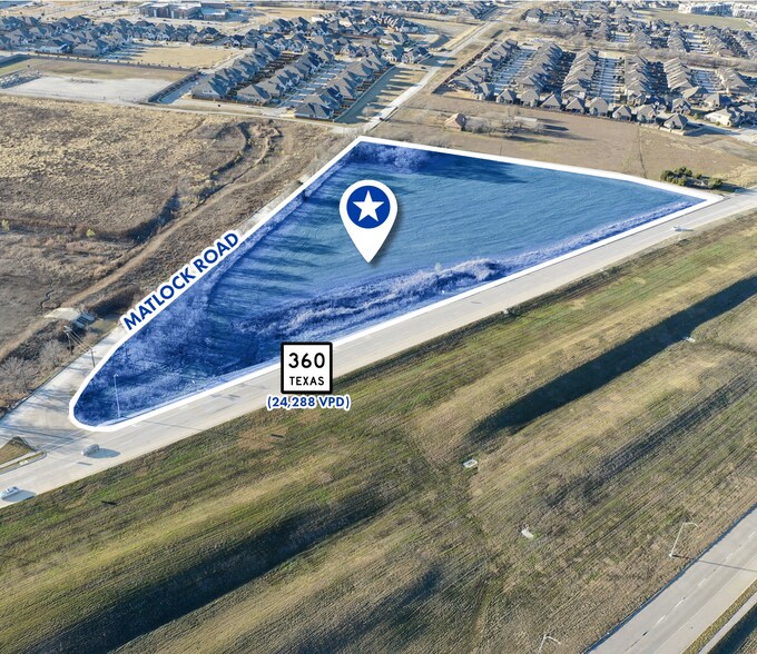 2201 Matlock Rd, Mansfield, TX à vendre - Aérien – Image 2 sur 4